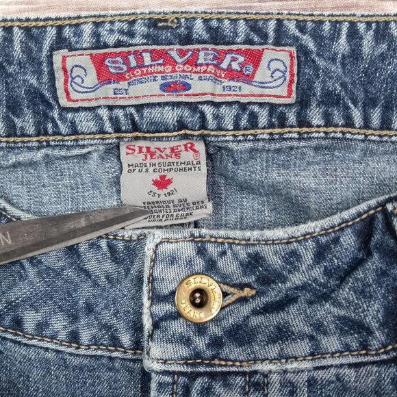 Silver Jeans Size 31 Distressed Denim Jean Skirt - Picture 4 of 7